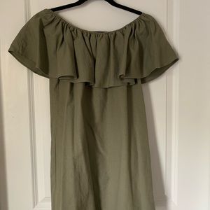 Off the shoulder shift dress